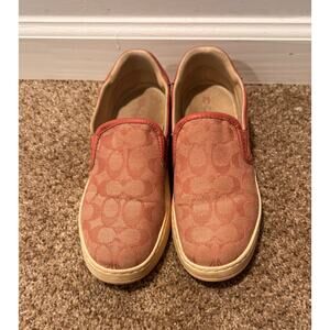 Coach Pink Wells Slip on sneakers, Women’s‎ Size 7